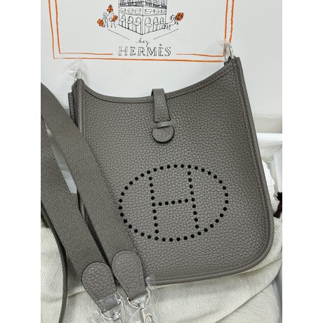 mini Evelyn 8F/锡器灰/Etain エタン トリヨンクレマンス CLEMENCE  TC シルバー金具