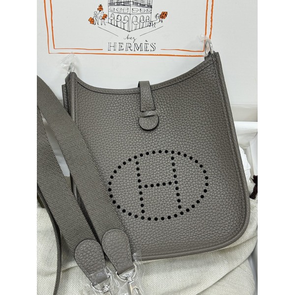 mini Evelyn 8F/锡器灰/Etain エタン トリヨンクレマンス CLEMENCE  TC シルバー金具