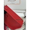 mini Evelyn Q5/国中国红Rouse Casaque  ルージュカザック トリヨンクレマンス CLEMENCE   TC シルバー金具