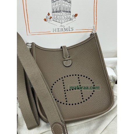 mini Evelyn 18/大象灰/Étoupe Grey (Étoupe)  エトゥープ トリヨンクレマンス CLEMENCE  TC シルバー金具