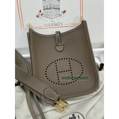 mini Evelyn 18/大象灰/Étoupe Grey (Étoupe)  エトゥープ トリヨンクレマンス CLEMENCE  TC ゴールド金具