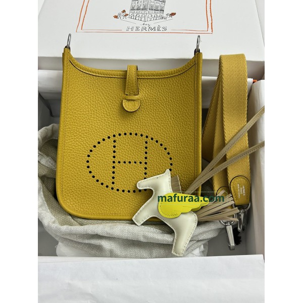 mini Evelyn 9D/琥珀黄/Jaune Ambre  ジョーヌアンブル トリヨンクレマンス CLEMENCE  TC シルバー金具