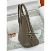 Bolide 25cm 18/大象灰/Étoupe Grey (Étoupe)  エトゥープ フランス輸入素材 ヴォーエプソン Epsom シルバー金具