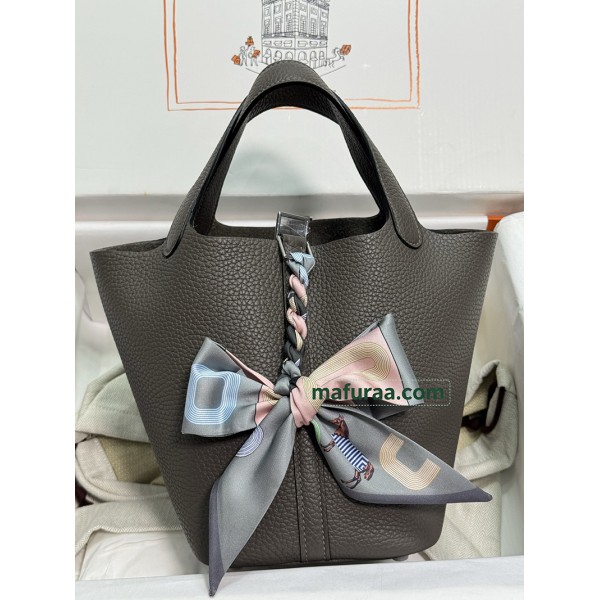 ピコタン 18cm Picotin 18CM 8F/锡器灰/Etain エタン フランス輸入素材トリヨンクレマンス CLEMENCE  TC シルバー金具