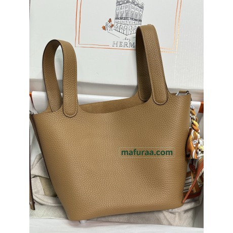ピコタン 18cm Picotin 18CM 0M/Chai （奶茶色）チャイ フランス輸入素材トリヨンクレマンス CLEMENCE  TC