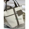 ピコタン 18cm Picotin 18CM 18/大象灰/Étoupe Grey (Étoupe)  エトゥープ フランス輸入素材トリヨンクレマンス CLEMENCE  TC シルバー金具
