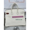 birkin 25cm I2/奶油白/Nata ナタ シルバー金具