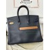 birkin 25cm 2Z/午夜蓝 夜空蓝 Blue nuit ブルーニュイ フランス輸入素材 スイフト swift