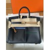 birkin 25cm  2Z/午夜蓝 夜空蓝 Blue nuit ブルーニュイ フランス輸入素材 スイフト swift