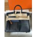 birkin 25cm 2Z/午夜蓝 夜空蓝 Blue nuit ブルーニュイ フランス輸入素材 スイフト swift