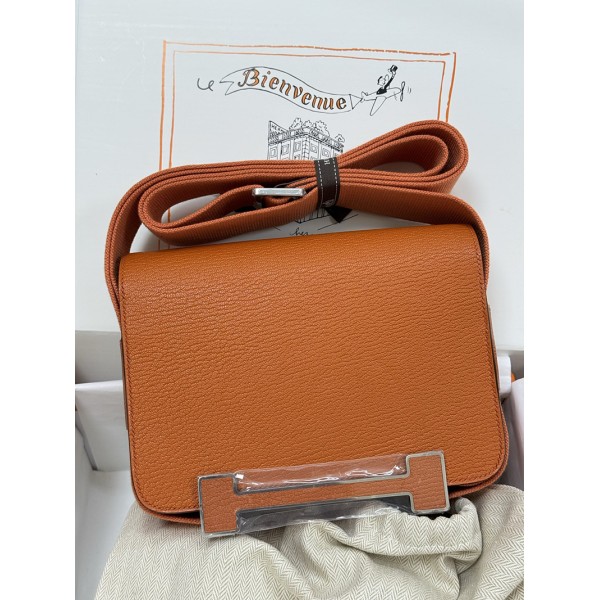 Geta 93/爱马仕橙/橙色/Orange  オレンジ フランス輸入素材 シェブルミゾル Chevre
