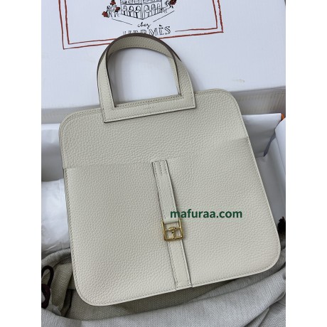 HERMÈS クロッシェ 10/奶昔白/Craie  クレ フランス輸入素材トリヨンクレマンス CLEMENCE  TC