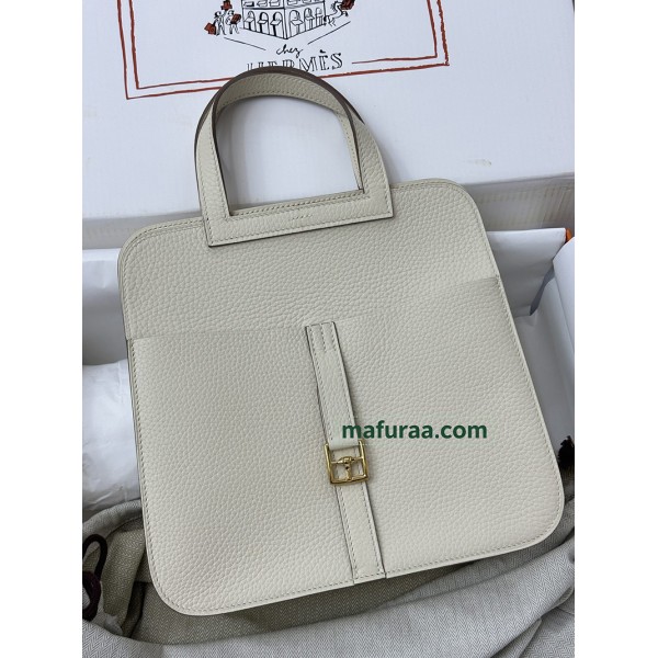 HERMÈS クロッシェ 10/奶昔白/Craie  クレ フランス輸入素材トリヨンクレマンス CLEMENCE  TC