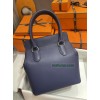 HERMÈS ミルクバッグ20cm/73/宝石蓝/Blue Saphir  ブルーサフィール フランス輸入素材 スイフト swift シルバー金具