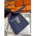 HERMÈS ミルクバッグ20cm/73/宝石蓝/Blue Saphir  ブルーサフィール フランス輸入素材 スイフト swift シルバー金具