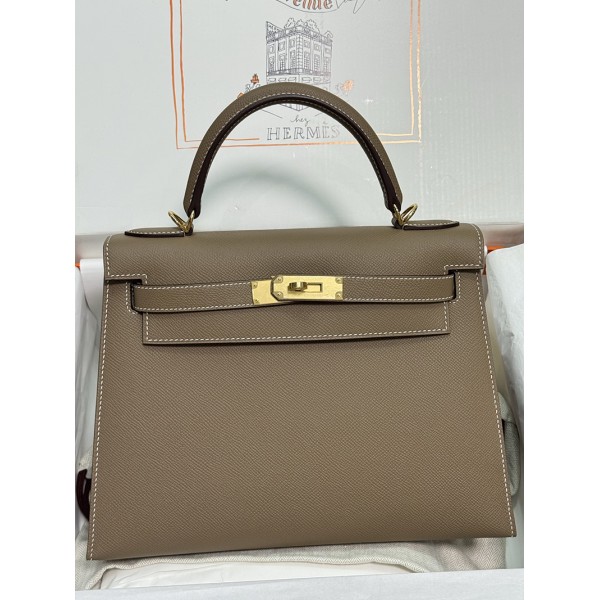 Kelly28フランス輸入素材 ヴォーエプソン Epsom ゴールド金具