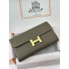 constance to go 18/大象灰/Étoupe Grey (Étoupe)  エトゥープ フランス輸入素材 ヴォーエプソン Epsom ゴールド金具