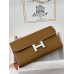 constance to go 37/金色（金棕）/金刚色之37 /Gold  ゴールド フランス輸入素材 ヴォーエプソン Epsom シルバー金具