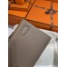 Kelly cut 18/大象灰/Étoupe Grey (Étoupe) エトゥープ フランス輸入素材 ヴォーエプソン Epsom シルバー金具