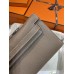 Kelly cut 18/大象灰/Étoupe Grey (Étoupe)  エトゥープ フランス輸入素材 ヴォーエプソン Epsom シルバー金具