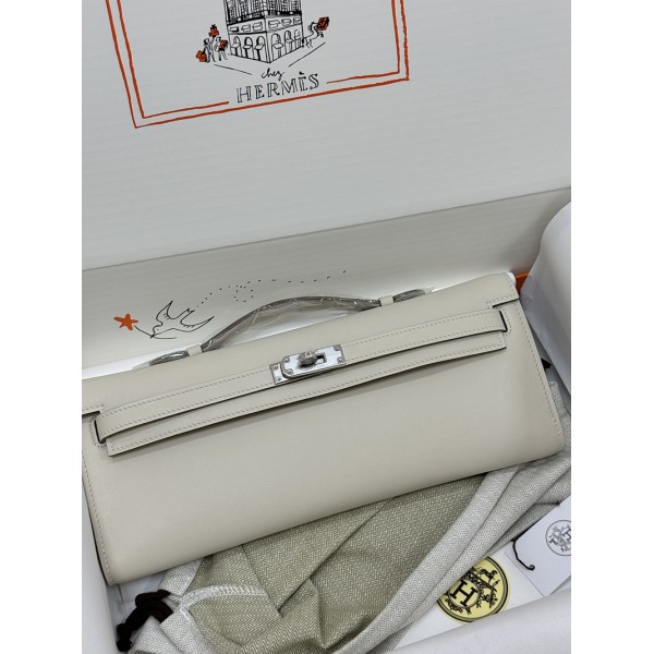 Kelly cut  31cm s  10/奶昔白/Craie  クレ シルバー金具