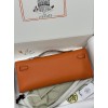 Kelly cut 31cm 93/爱马仕橙/橙色/Orange   オレンジ フランス輸入素材 スイフト swift シルバー金具