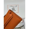 Kelly cut 31cm 93/爱马仕橙/橙色/Orange   オレンジ フランス輸入素材 スイフト swift シルバー金具