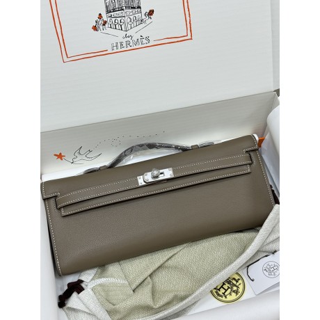 Kelly cut 31cm 18/大象灰/Étoupe Grey (Étoupe)  エトゥープ フランス輸入素材 スイフト swift シルバー金具