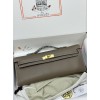 Kelly cut 31cm 18/大象灰/Étoupe Grey (Étoupe)  エトゥープ フランス輸入素材 スイフト swift ゴールド金具