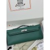 Kelly cut 31cm U4/丝绒绿/Vert Vertigo  ヴェールヴェルティゴ フランス輸入素材 スイフト swift シルバー金具