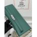 Kelly cut 31cm U4/丝绒绿/Vert Vertigo ヴェールヴェルティゴ フランス輸入素材 スイフト swift シルバー金具