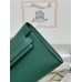 Kelly cut 31cm U4/丝绒绿/Vert Vertigo  ヴェールヴェルティゴ フランス輸入素材 スイフト swift シルバー金具