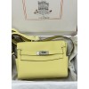 Kelly messenger 25cm 1Z/小鸡黄/Jaune Poussin  ジョーヌプッサン シルバー金具