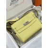 Kelly messenger 25cm 1Z/小鸡黄/Jaune Poussin  ジョーヌプッサン シルバー金具