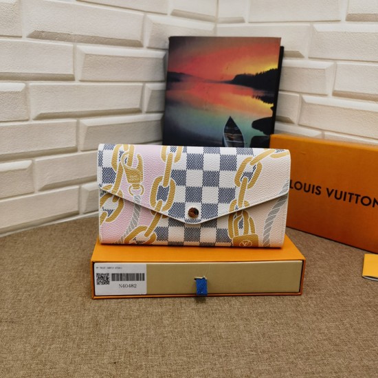 N40482 Sarah Wallet Damier Azurヴィトン財布19 x 10.5 x 2cm N40482 Sarah Wallet Damier Azurヴィトン財布19 x 10.5 x 2cm