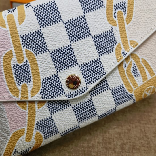 N40482 Sarah Wallet Damier Azurヴィトン財布19 x 10.5 x 2cm N40482 Sarah Wallet Damier Azurヴィトン財布19 x 10.5 x 2cm