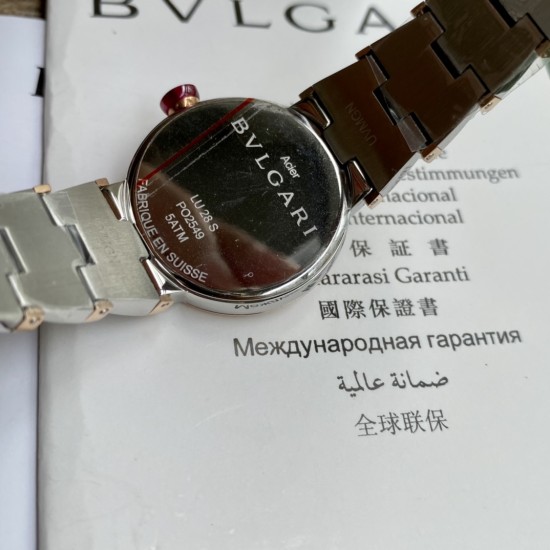ブルガリ腕時計(BVLGARI)LVCEA シリーズ原装スイスムーブメント表壳ケース径28mm サファイア水晶ガラス精鋼時計ケース 18 Kローズゴールド ブルガリ腕時計(BVLGARI)LVCEA シリーズ原装スイスムーブメント表壳ケース径28mm サファイア水晶ガラス精鋼時計ケース 18 Kローズゴールド