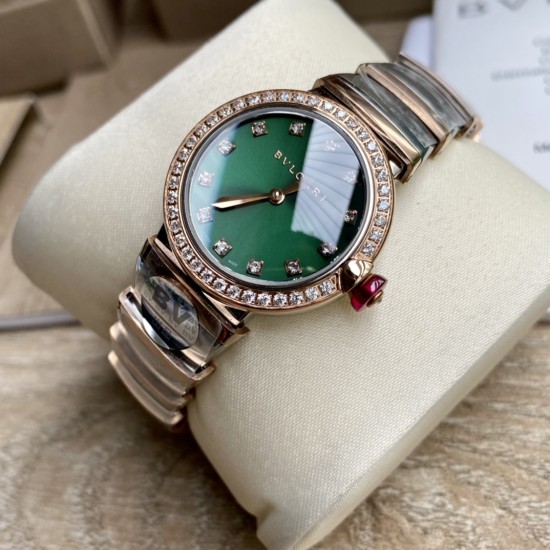 ブルガリ腕時計(BVLGARI)LVCEA シリーズ原装スイスムーブメント表壳ケース径28mm サファイア水晶ガラス精鋼時計ケース 18 Kローズゴールド ブルガリ腕時計(BVLGARI)LVCEA シリーズ原装スイスムーブメント表壳ケース径28mm サファイア水晶ガラス精鋼時計ケース 18 Kローズゴールド
